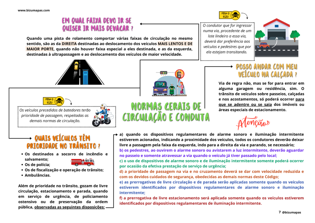 Bizu Mapas - Legislação de Trânsito (2)