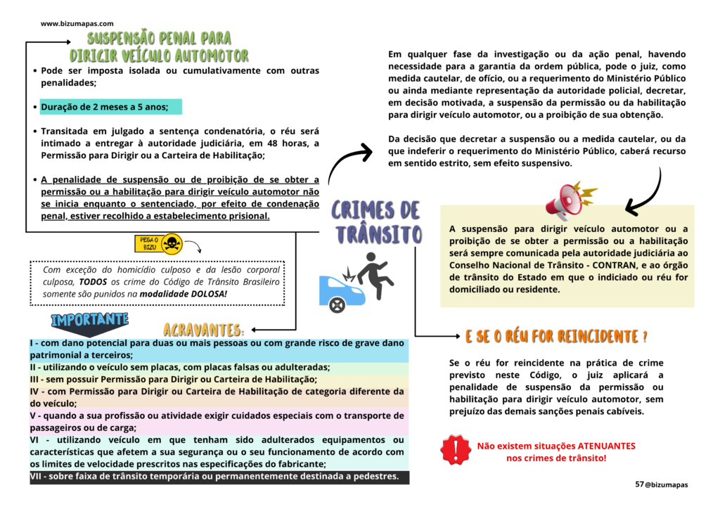 Bizu Mapas - Legislação de Trânsito (4)
