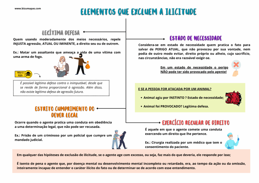 Elementos que excluem a ilicitude